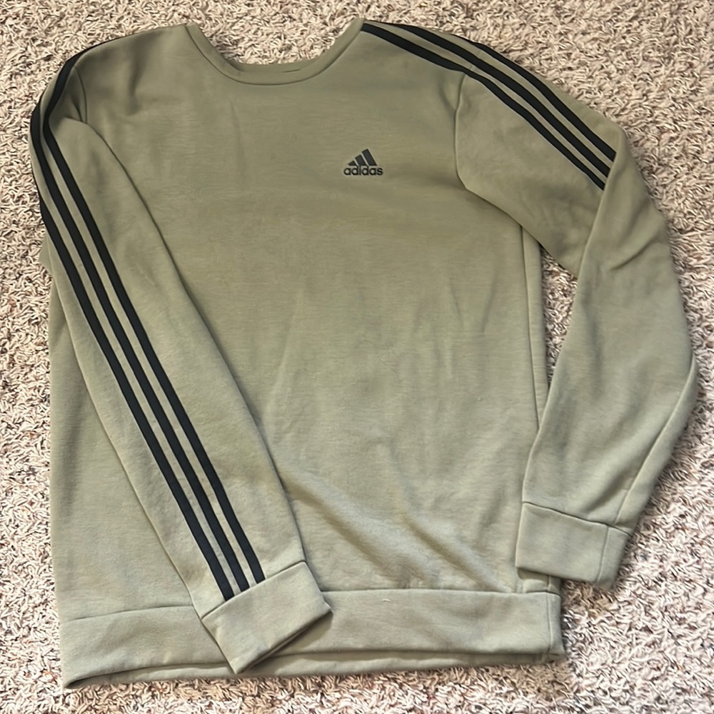 Adidas green crew neck sweatshirt. Great condition